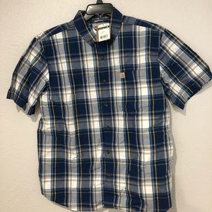 Men’s carthartt bottom down flannel style shirt